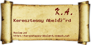 Keresztessy Abelárd névjegykártya